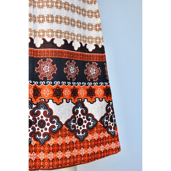 50s 60s MALIHINI Hawaii Maxi Dress - Hawaiian Psychedelic Floral Dress - Tiki XS - Picture 3 of 10